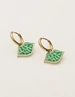 My Jewellery Earring with green tres belle charm MJ08354