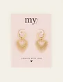 My Jewellery Earring with heart sun ray MJ07878
