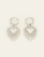 My Jewellery Earring with heart sun ray MJ07878