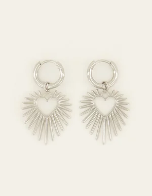 My Jewellery Earring with heart sun ray MJ07878