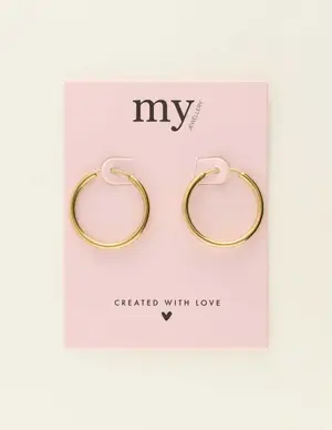 My Jewellery Earrings basic hoops small/medium MJ08592