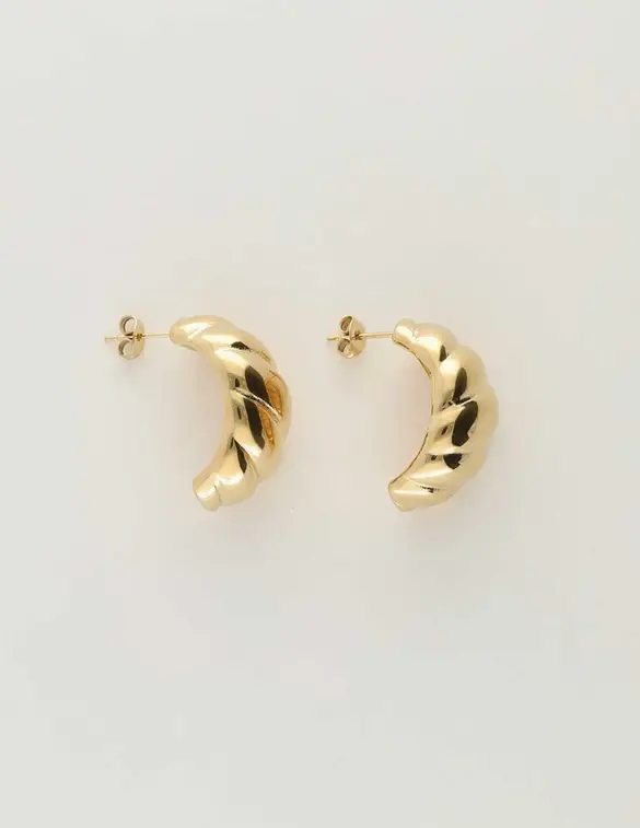 My Jewellery earrings big croissant drop MJ10713