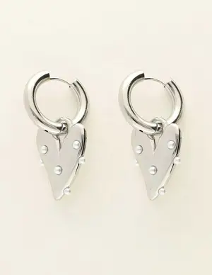 My Jewellery Earrings big heart & pearls MJ09316