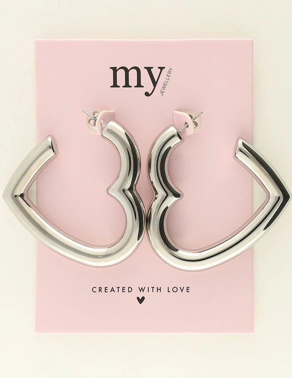 My Jewellery Earrings big hearts MJ10014