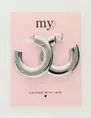 My Jewellery Earrings big hoops wide MJ10374