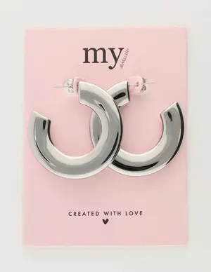 My Jewellery Earrings big hoops wide MJ10374