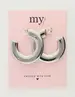 My Jewellery Earrings big hoops wide MJ10374
