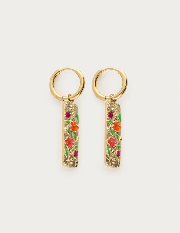 My Jewellery Earrings botanical chapter rectangl MJ13861