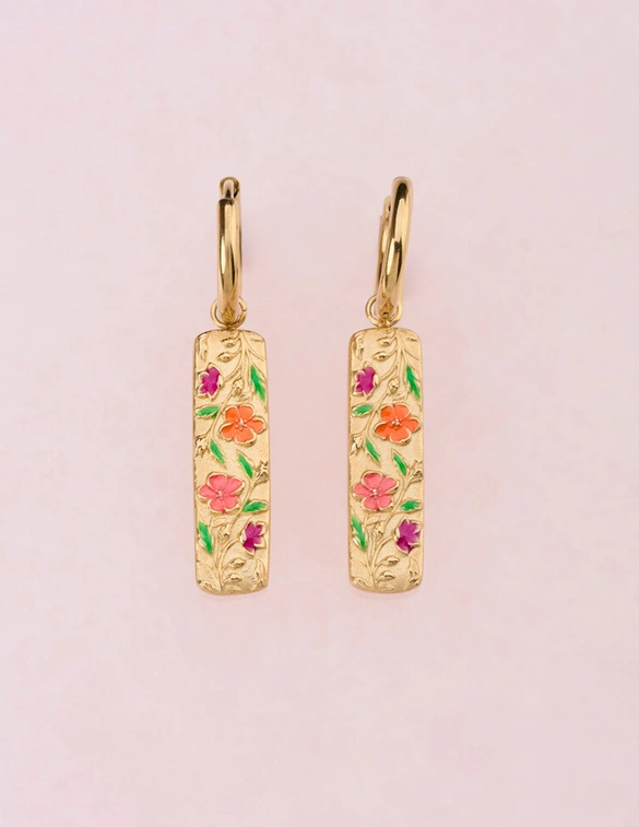 My Jewellery Earrings botanical chapter rectangl MJ13861