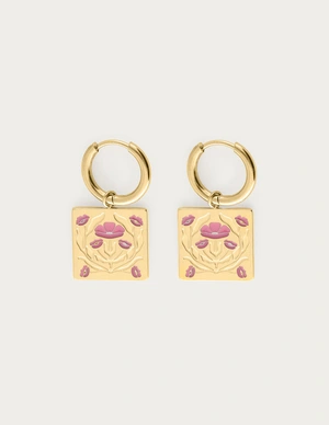 My Jewellery Earrings botanical chapter square MJ13860