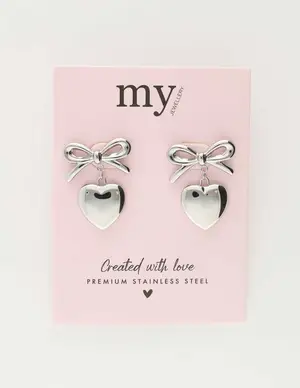 My Jewellery Earrings bow & heart MJ10787
