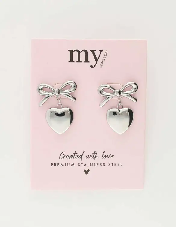 My Jewellery Earrings bow & heart MJ10787