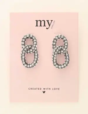 My Jewellery Earrings chain stones MJ08083