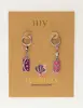 My Jewellery Earrings charms purple & pink MJ10684