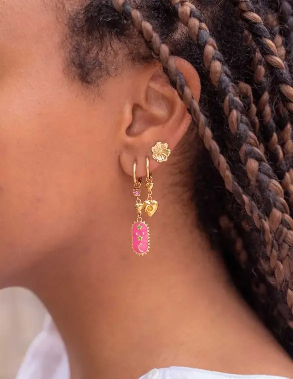 My Jewellery Earrings charms purple & pink MJ10684
