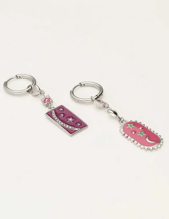 My Jewellery Earrings charms purple & pink MJ10684
