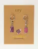 My Jewellery Earrings charms purple & pink MJ10684
