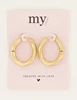 My Jewellery Earrings Chuncky chain hoops MJ06892