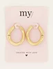 My Jewellery Earrings Chuncky chain hoops MJ06892