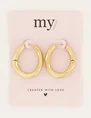 My Jewellery Earrings Chuncky chain hoops MJ06892