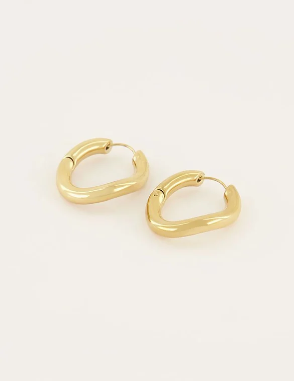 My Jewellery Earrings Chuncky chain hoops MJ06892
