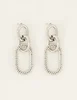 My Jewellery Earrings chunky steel and stone MJ07439