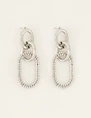 My Jewellery Earrings chunky steel and stone MJ07439