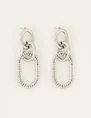 My Jewellery Earrings chunky steel and stone MJ07439