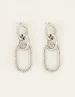 My Jewellery Earrings chunky steel and stone MJ07439