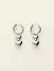 My Jewellery Earrings clip 2 hearts MJ09143