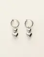 My Jewellery Earrings clip 2 hearts MJ09143