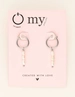 My Jewellery Earrings clip 3 pearls MJ09141