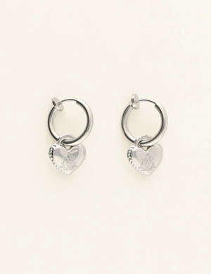 My Jewellery Earrings clip heart my logo MJ09142