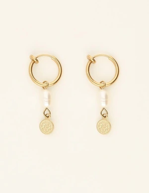 My Jewellery Earrings clip pearl & coin MJ09144