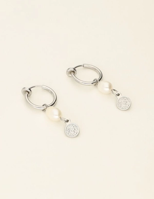 My Jewellery Earrings clip pearl & coin MJ09144