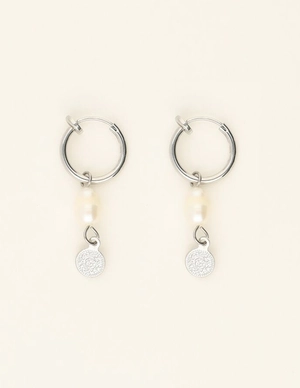 My Jewellery Earrings clip pearl & coin MJ09144