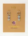 My Jewellery Earrings double flower & heart MJ10688