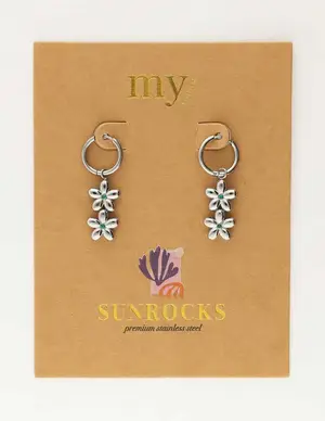 My Jewellery Earrings double flower & heart MJ10688