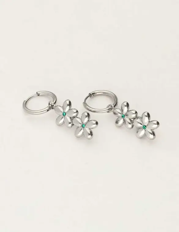 My Jewellery Earrings double flower & heart MJ10688