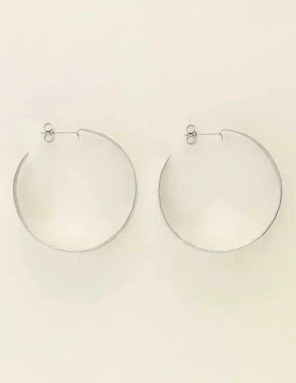 My Jewellery Earrings hammered hoops MJ09037