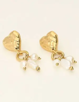My Jewellery Earrings heart & pearls MJ09204