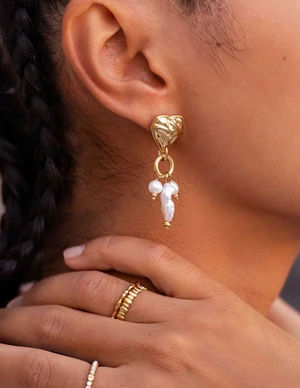 My Jewellery Earrings heart & pearls MJ09204