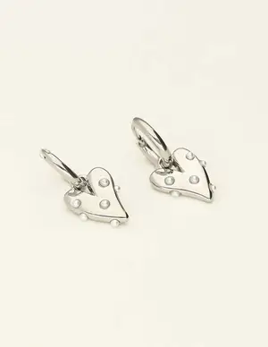 My Jewellery Earrings heart with pearls MJ09212