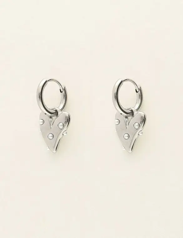 My Jewellery Earrings heart with pearls MJ09212