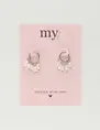 My Jewellery Earrings hoop 5 pearls MJ10270