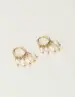 My Jewellery Earrings hoop 5 pearls MJ10270