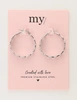My Jewellery Earrings hoop big heart MJ11396