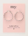 My Jewellery Earrings hoop big heart MJ11396