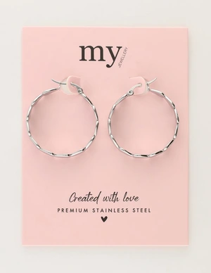 My Jewellery Earrings hoop big heart MJ11396