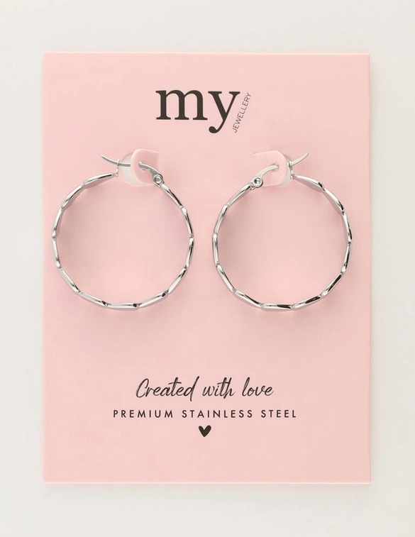 My Jewellery Earrings hoop big heart MJ11396